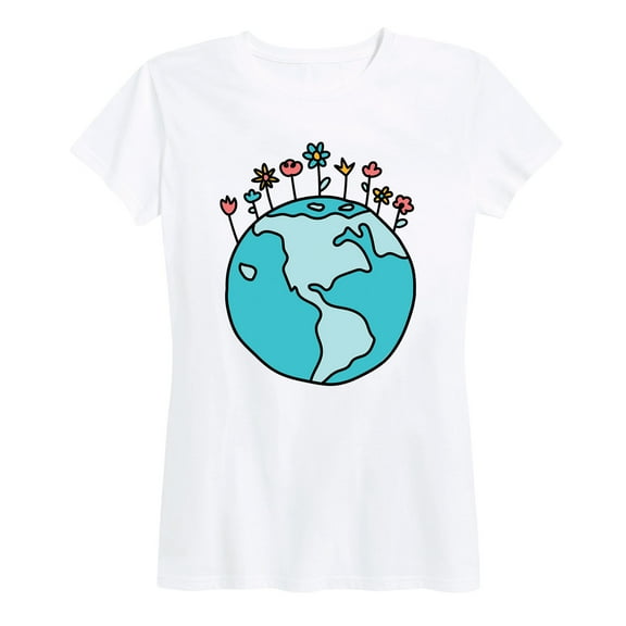 Instant Message - Earth Flowers - Women's Short Sleeve Graphic T-Shirt