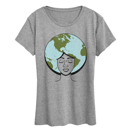 Instant Message - Earth Hair Woman Women's Short Sleeve Graphic T-Shirt