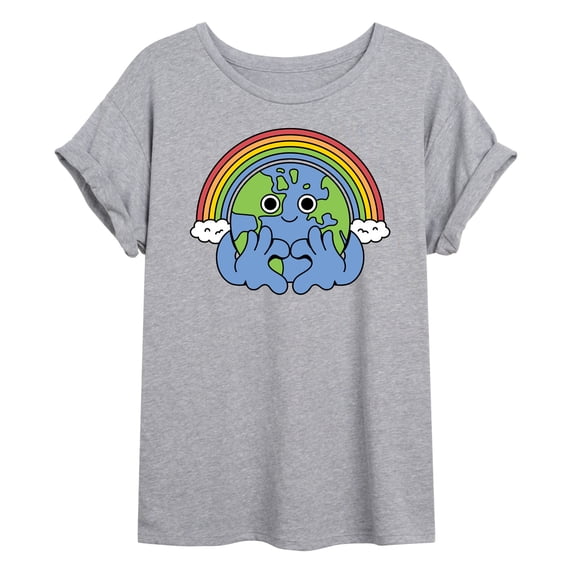 Instant Message - Earth Pride Oversized Graphic T-Shirt