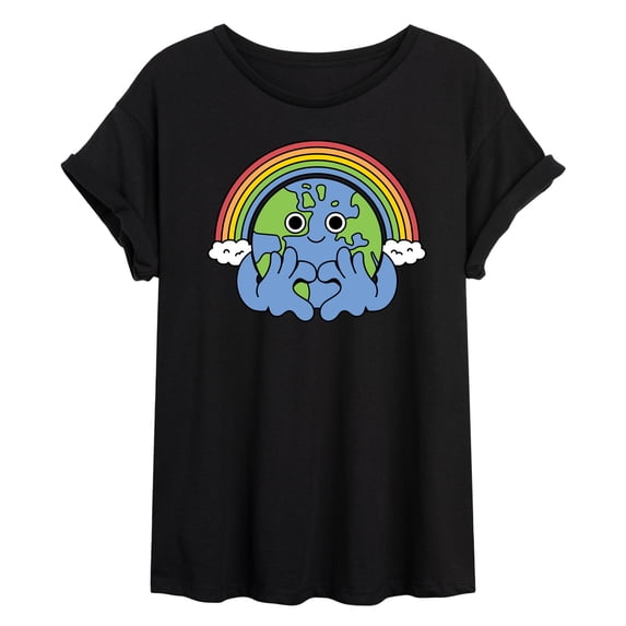 Instant Message - Earth Pride Oversized Graphic T-Shirt