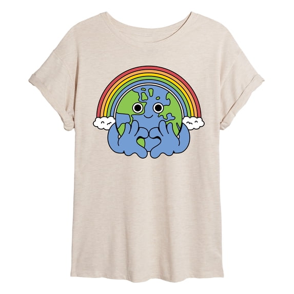 Instant Message - Earth Pride Oversized Graphic T-Shirt