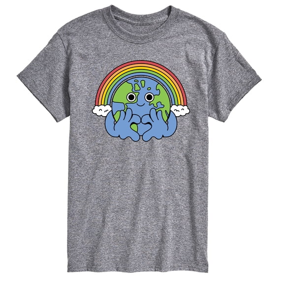 Instant Message - Earth Pride - LGBT Pride Ally - Men's Short Sleeve T-Shirt