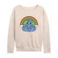 thumbnail image 1 of Instant Message - Earth Pride - LGBT Pride Ally - Women's Lightweight French Terry Long Sleeve Shirt, 1 of 6