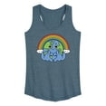 thumbnail image 1 of Instant Message - Earth Pride - LGBT Pride Ally - Women's Racerback Tank Top, 1 of 6