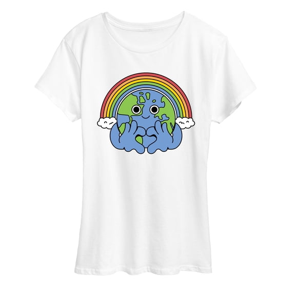 Instant Message - Earth Pride - Women's Short Sleeve Graphic T-Shirt