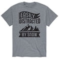 thumbnail image 1 of Instant Message - Easily Distracted By Snow - Men's Short Sleeve Graphic T-Shirt, 1 of 5