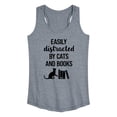 thumbnail image 1 of Instant Message - Easily Distracted Cats Books - Women's Racerback Tank Top, 1 of 6
