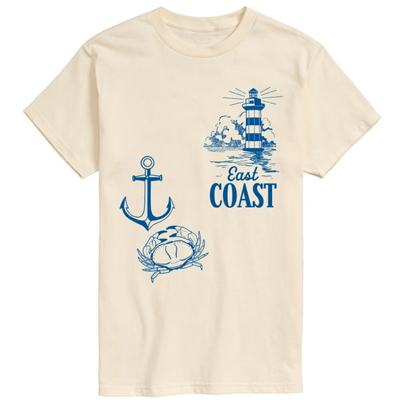 Instant Message - East Coast - Men's Short Sleeve Graphic T-Shirt