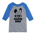 thumbnail image 1 of Instant Message - Easter Dude Bunny - Toddler And Youth Raglan Graphic T-Shirt, 1 of 5