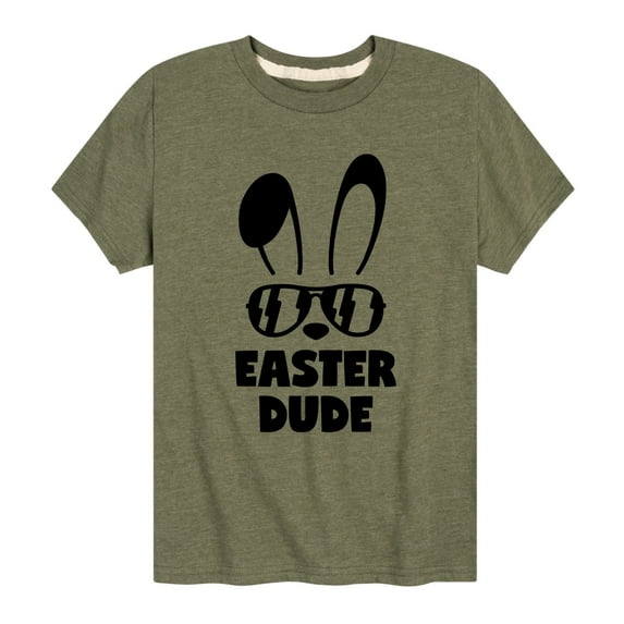 Instant Message - Easter Dude Bunny - Toddler And Youth Short Sleeve Graphic T-Shirt