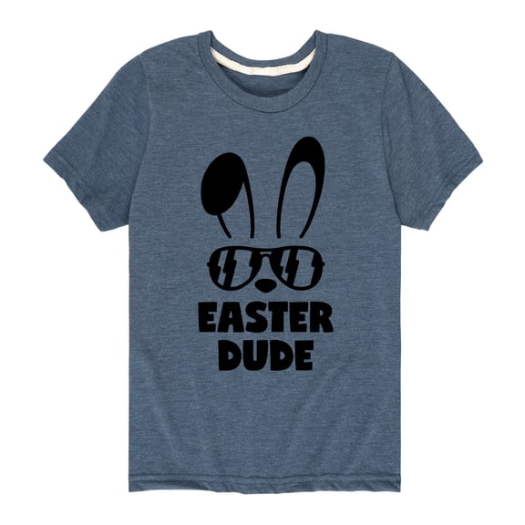 Instant Message - Easter Dude Bunny - Toddler And Youth Short Sleeve Graphic T-Shirt