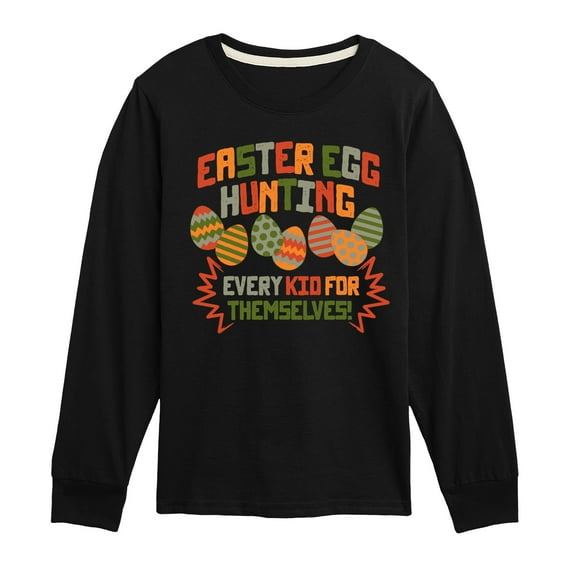 Instant Message - Easter Egg Every Kid - Toddler & Youth Long Sleeve Graphic T-Shirt