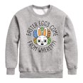 thumbnail image 1 of Instant Message - Easter Eggs Come From Where - Toddler & Youth Crewneck Fleece Sweatshirt, 1 of 6