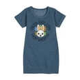 thumbnail image 1 of Instant Message - Easter Eggs Come From Where - Toddler & Youth Girls Fleece Dress, 1 of 6
