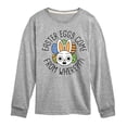 thumbnail image 1 of Instant Message - Easter Eggs Come From Where - Toddler & Youth Long Sleeve Graphic T-Shirt, 1 of 6