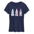 thumbnail image 1 of Instant Message - Easter Gnomes - Women's Short Sleeve Graphic T-shirt, 1 of 5