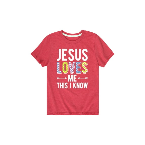 Instant Message - Easter - Jesus Loves Me This I Know - Toddler Short Sleeve Tee