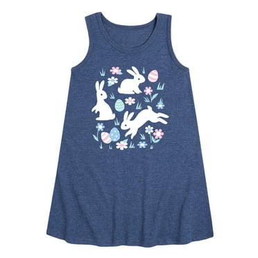 Instant Message - Easter Scene - Toddler & Youth Girls A-line Dress