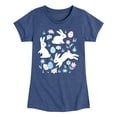 thumbnail image 1 of Instant Message - Easter Scene - Toddler & Youth Girls Short Sleeve Graphic T-Shirt, 1 of 6