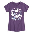 thumbnail image 1 of Instant Message - Easter Scene - Toddler & Youth Girls Short Sleeve Graphic T-Shirt, 1 of 6