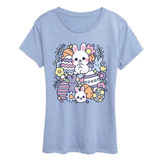 Instant Message - Easter Sticker Collage Short Sleeve Graphic T-Shirt