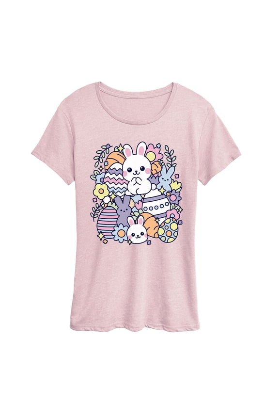- Easter Sticker Collage Short Sleeve Graphic T-Shirt