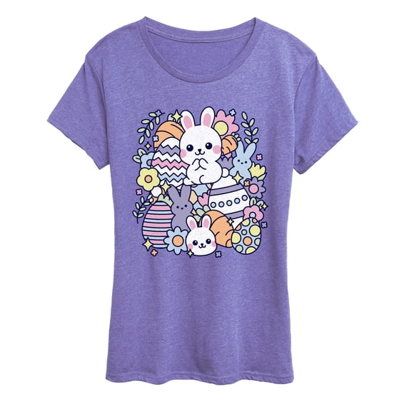 Instant Message - Easter Sticker Collage Short Sleeve Graphic T-Shirt