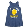 thumbnail image 1 of Instant Message - Easy Peasy Lemon Squeezy - Toddler and Youth Girl's A-line Dress, 1 of 6