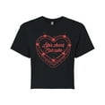 thumbnail image 1 of Instant Message - Eat Cake Heart - Juniors Cropped Graphic T-Shirt, 1 of 5