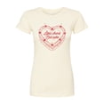 thumbnail image 1 of Instant Message - Eat Cake Heart - Juniors Fitted Graphic T-Shirt, 1 of 5