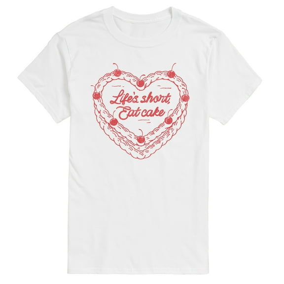 Instant Message - Eat Cake Heart - Men's Short Sleeve Graphic T-Shirt