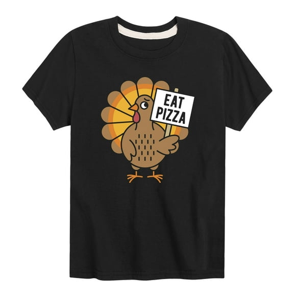 Instant Message - Eat Pizza Turkey - Youth Short Sleeve T-Shirt