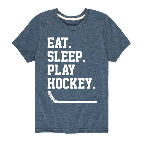 Instant Message - Eat Sleep Play Hockey - Youth Short Sleeve Graphic T-shirt