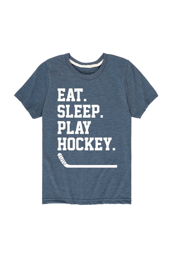 - Eat Sleep Play Hockey - Youth Short Sleeve Graphic T-shirt