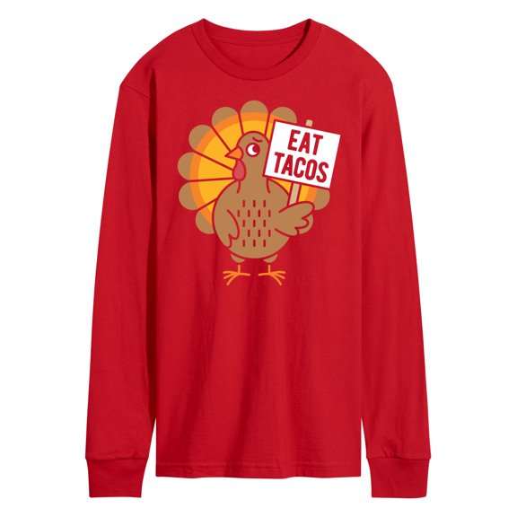 Instant Message - Eat Tacos Turkey - Men's Long Sleeve T-Shirt