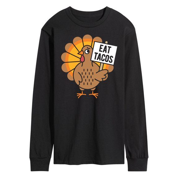 Instant Message - Eat Tacos Turkey - Men's Long Sleeve T-Shirt