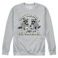 thumbnail image 1 of Instant Message - Eat Trash Get Smashed - Men's Crew Neck Fleece Pullover, 1 of 6