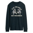 thumbnail image 1 of Instant Message - Eat Trash Get Smashed - Men's Long Sleeve T-Shirt, 1 of 6