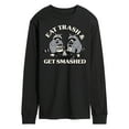 thumbnail image 1 of Instant Message - Eat Trash Get Smashed - Men's Long Sleeve T-Shirt, 1 of 6