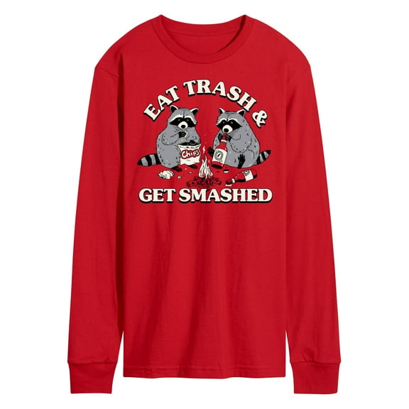 Instant Message - Eat Trash Get Smashed - Men's Long Sleeve T-Shirt