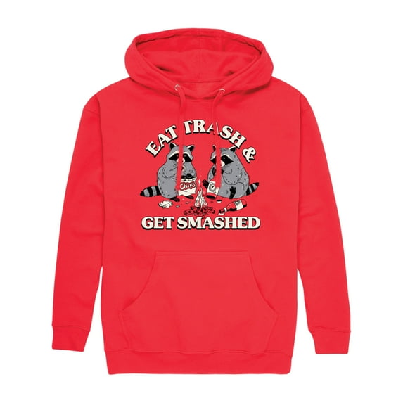 Instant Message - Eat Trash Get Smashed - Men's Pullover Hooded Fleece Sweatshirt