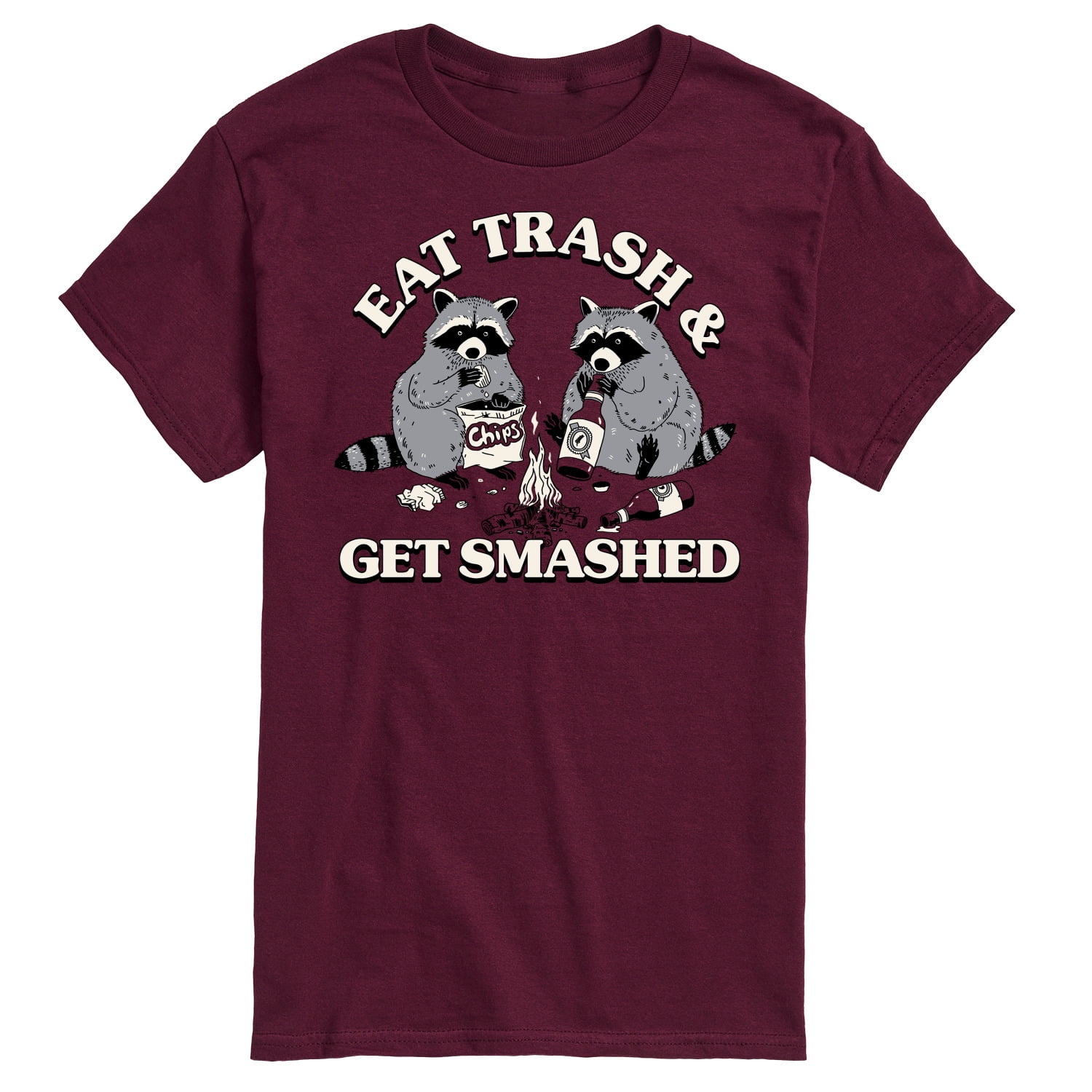 Smashed Man Instant Message - Eat Trash Get Smashed - Men's Short Sleeve Graphic T ...