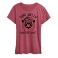 thumbnail image 1 of Instant Message - Eat Whatever I Want Raccoon - Women's Short Sleeve Graphic T-Shirt, 1 of 6