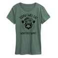 thumbnail image 1 of Instant Message - Eat Whatever I Want Raccoon - Women's Short Sleeve Graphic T-Shirt, 1 of 7