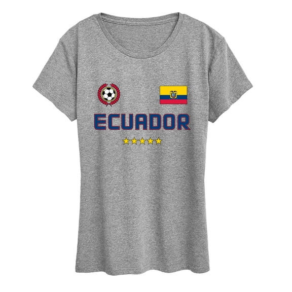 Instant Message - Ecuador Soccer - Women's Short Sleeve Graphic T-Shirt