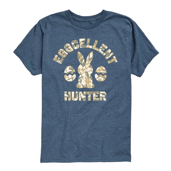 Instant Message - Eggcellent Hunter - Youth Boys Short Sleeve Graphic T-Shirt