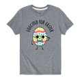 thumbnail image 1 of Instant Message - Eggcited For Easter - Youth Short Sleeve T-Shirt, 1 of 5
