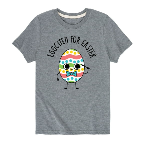 Instant Message - Eggcited For Easter - Youth Short Sleeve T-Shirt