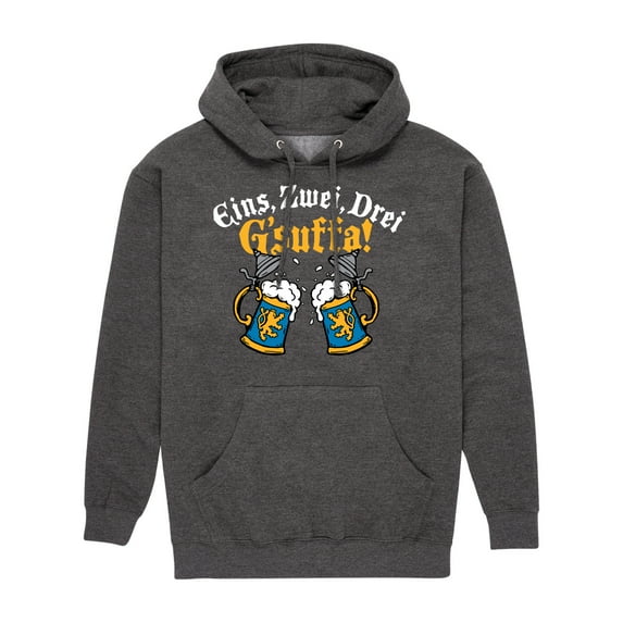 Instant Message - Eins Zwei Drei Gsuffa Oktoberfest - Men's Pullover Hooded Fleece Sweatshirt