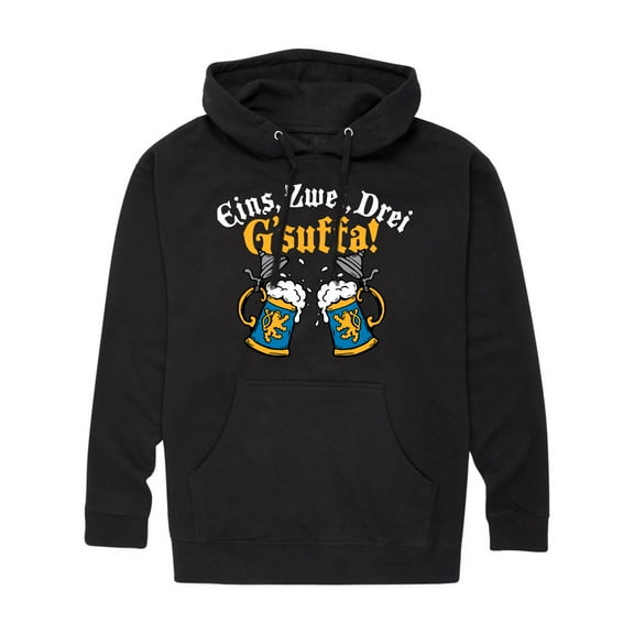 Instant Message - Eins Zwei Drei Gsuffa Oktoberfest - Men's Pullover Hooded Fleece Sweatshirt